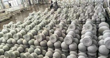 吐鲁番芝麻白圆球 石球 挡车球