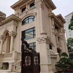 吐鲁番黄金麻别墅外墙异形定制