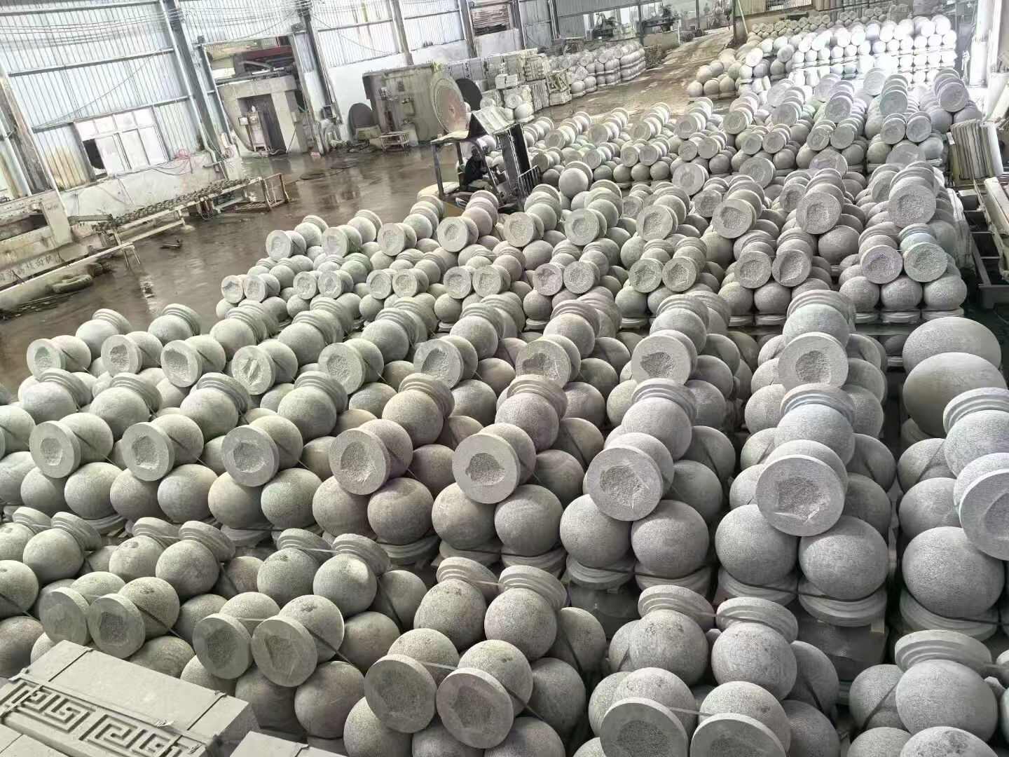 吐鲁番芝麻白圆球 石球 挡车球